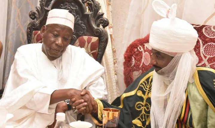 2 Years After Dethronement, Ganduje and Emir Sanusi Reunite