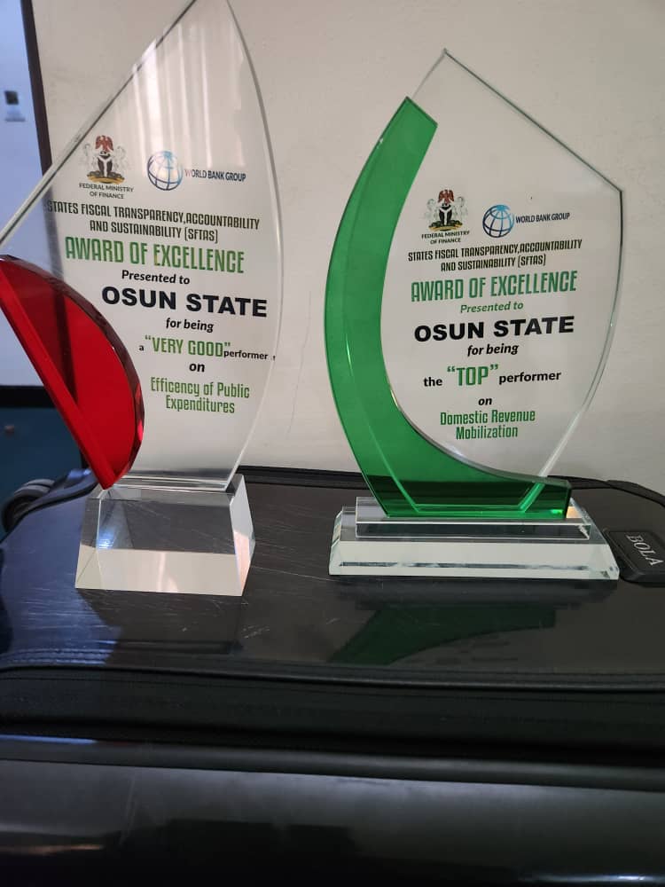 World Bank Award Oyetola As Best Governor On Efficiency of Public Expenditure