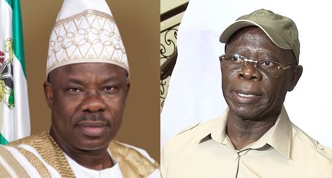 BREAKING: Ex-Gov. Amosun Blasts Oshiomhole Over Comments on 2019 Ogun Governorship Election