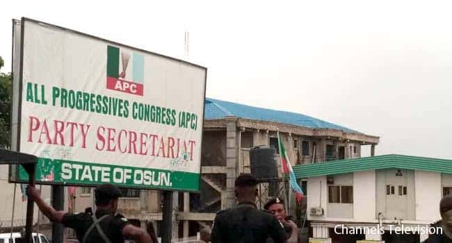 Osun APC Exposes Adeleke’s Thugs’ Intention To Burn Down State Party Secretariat, Tinubu/ Shettima Campaign Office